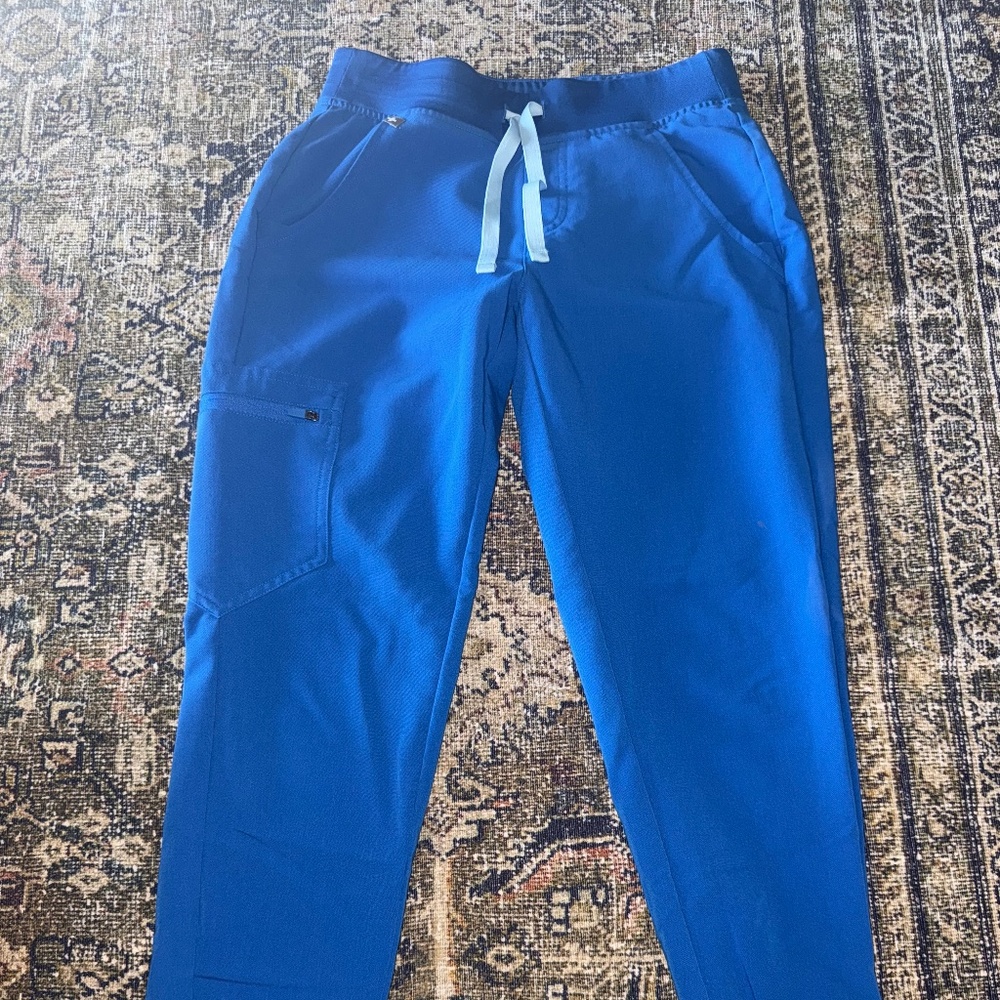 Figs Zamora Jogger Scrub Pants Royal Blue Size XS